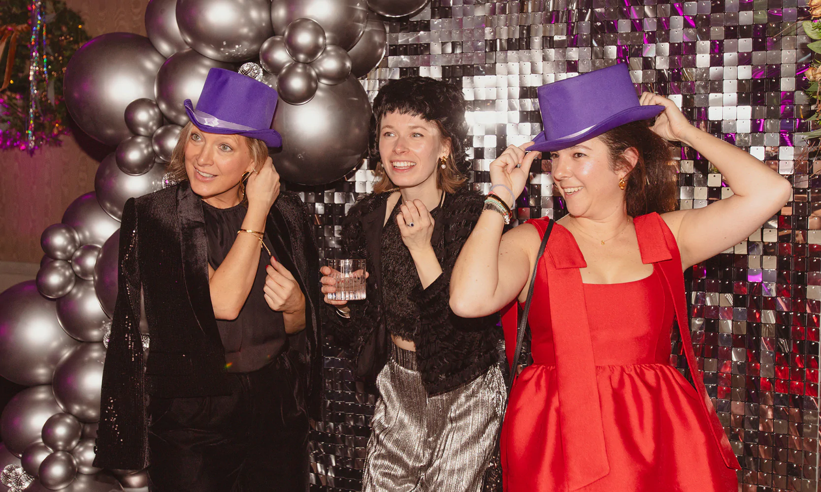 Guests having fun at a corporate event.