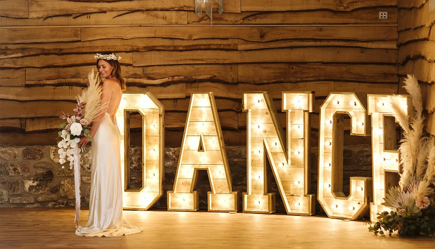 Rustic Light-Up Letters For Hire In The Hertfordshire Area