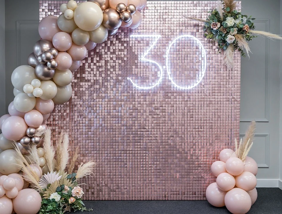 Southampton Party Styling & Decor Hire - '30' White Neon Sign