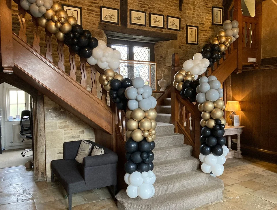 Winchester Christmas Party Styling & Decor Hire - Bespoke Balloon Installation