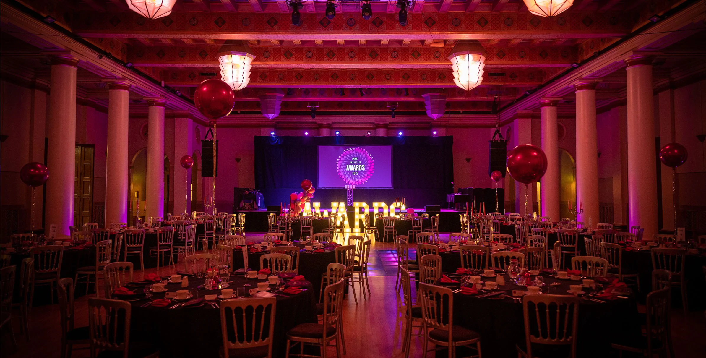 Branded Corporate Balloons for hire from Elizabeth James Events