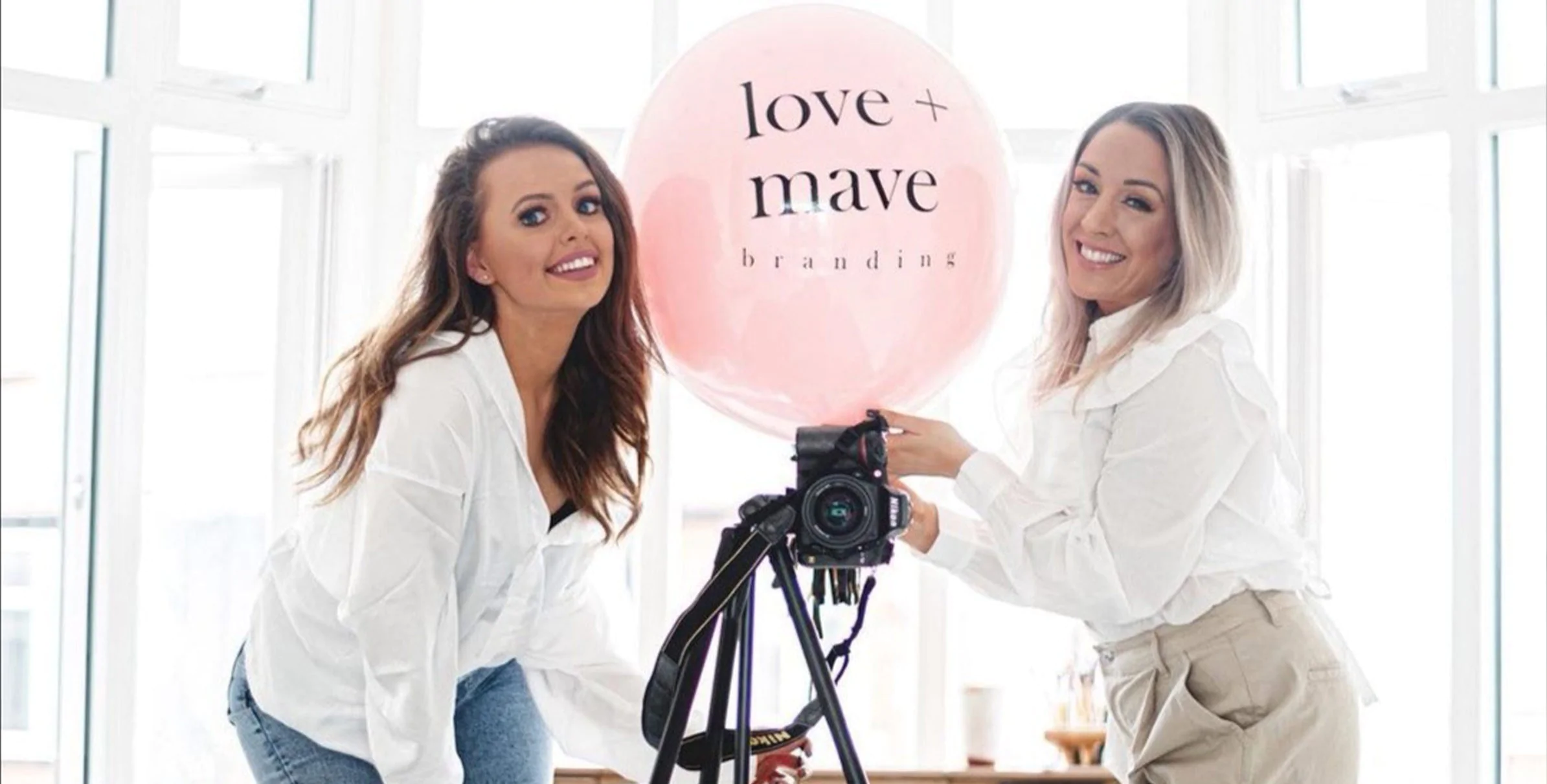 Branded Corporate Balloons for hire from Elizabeth James Events