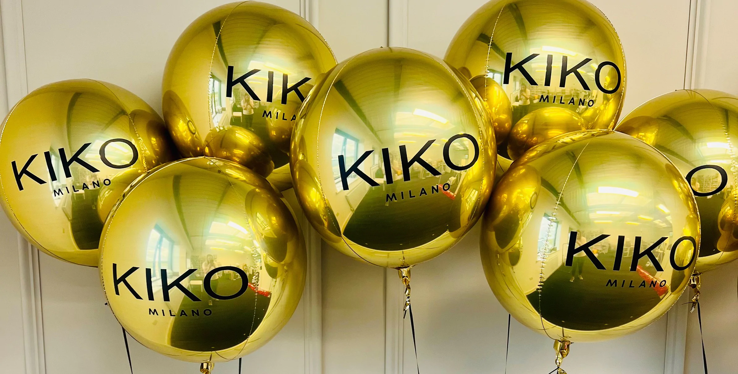 Branded Corporate Balloons for hire from Elizabeth James Events