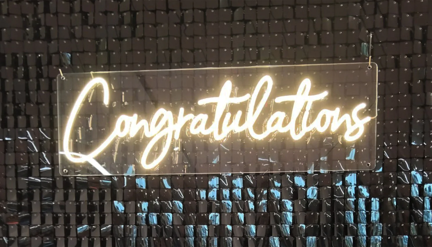 'Congratulations' Neon Sign