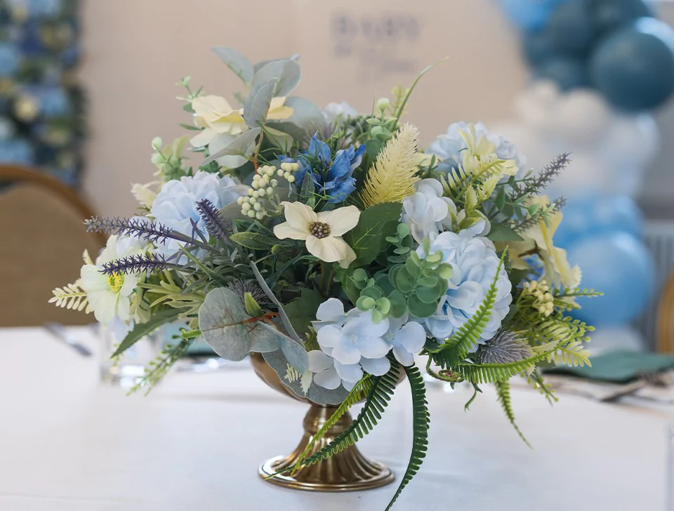 Table Centrepieces - Faux Floral Table Centrepieces