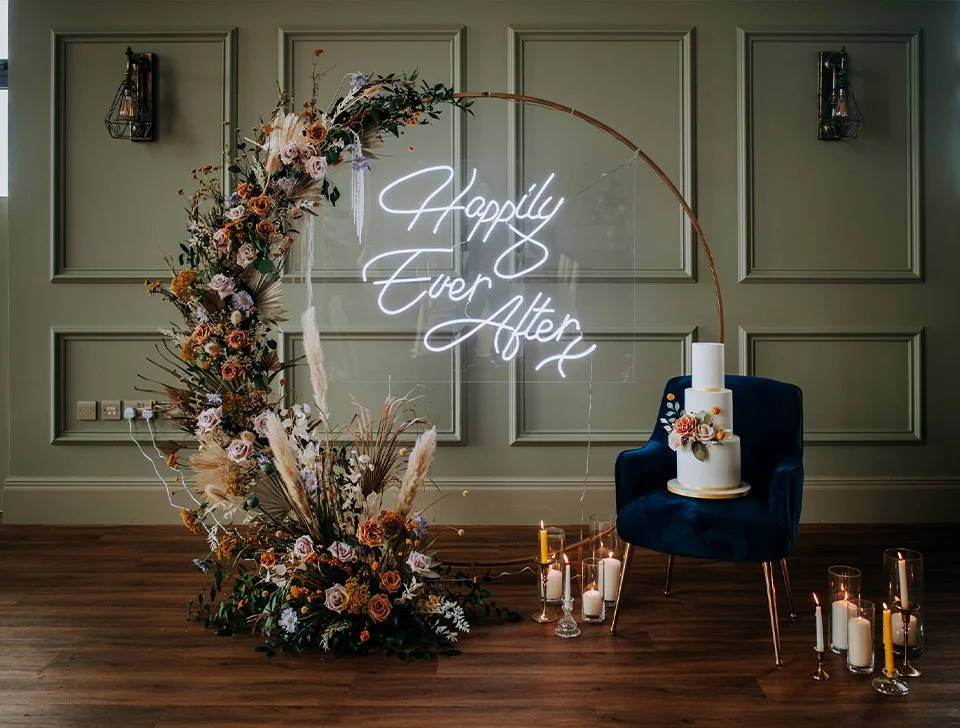 Luxury Wedding Decor For Hire - Gold Moongate Frame