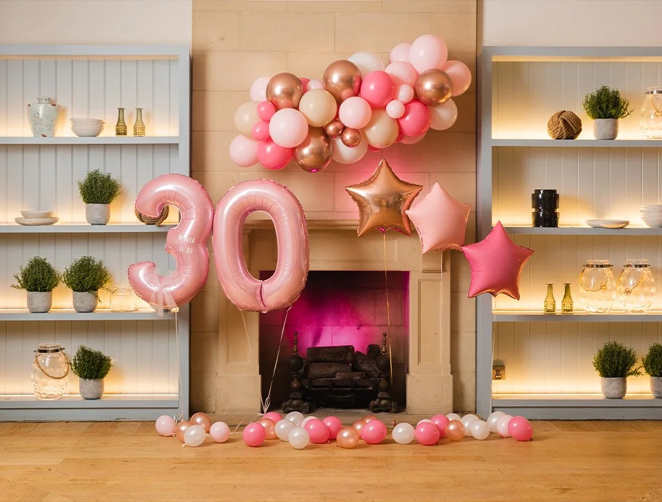 Burley Anniversary Party Styling & Decor Hire - Personalised Balloon Packages