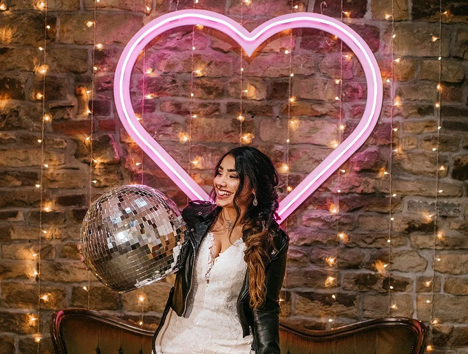 Downton Wedding Decor, Styling & Prop Hire - Pink Neon Heart