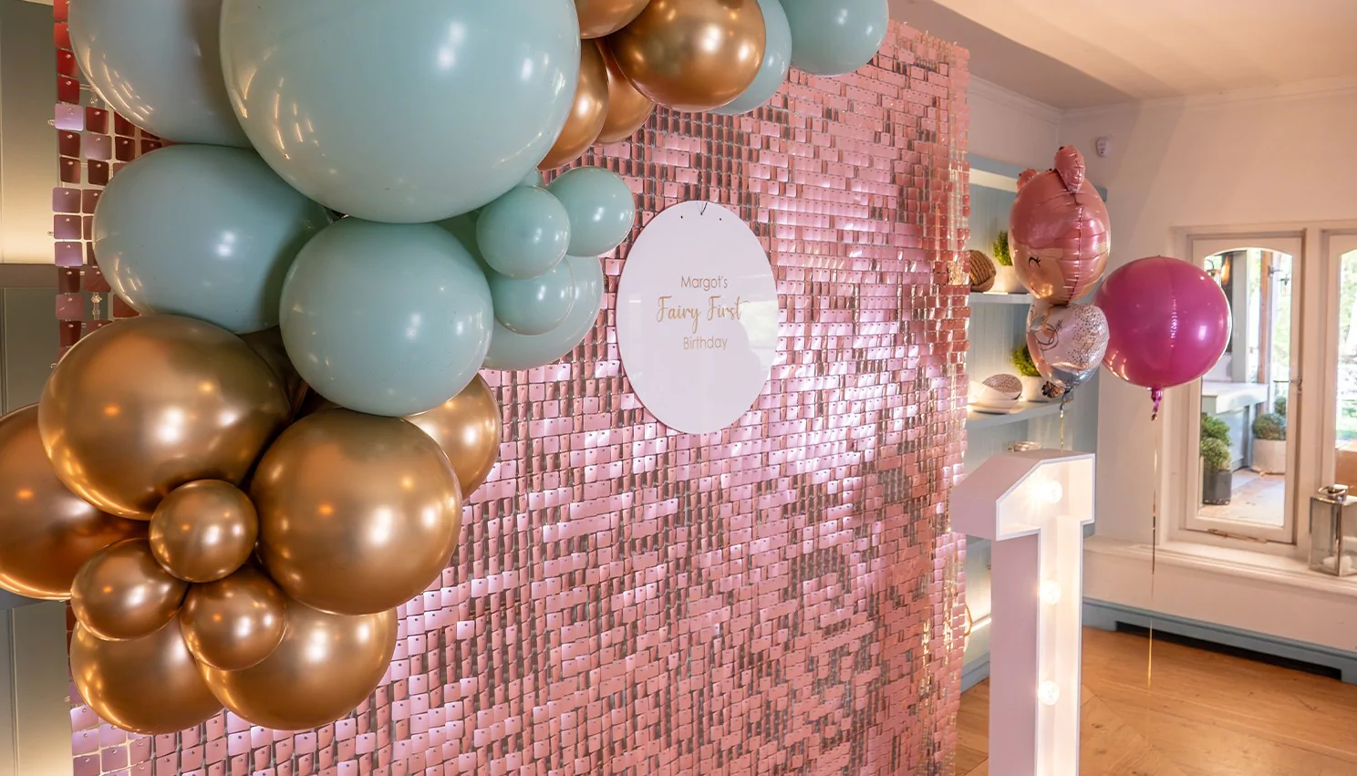 Pink Sequin Wall