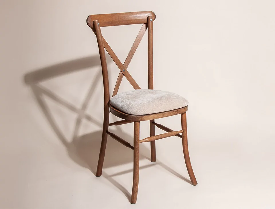 Premium Wedding Chairs For Hire - Rustic Cross Back Chairs