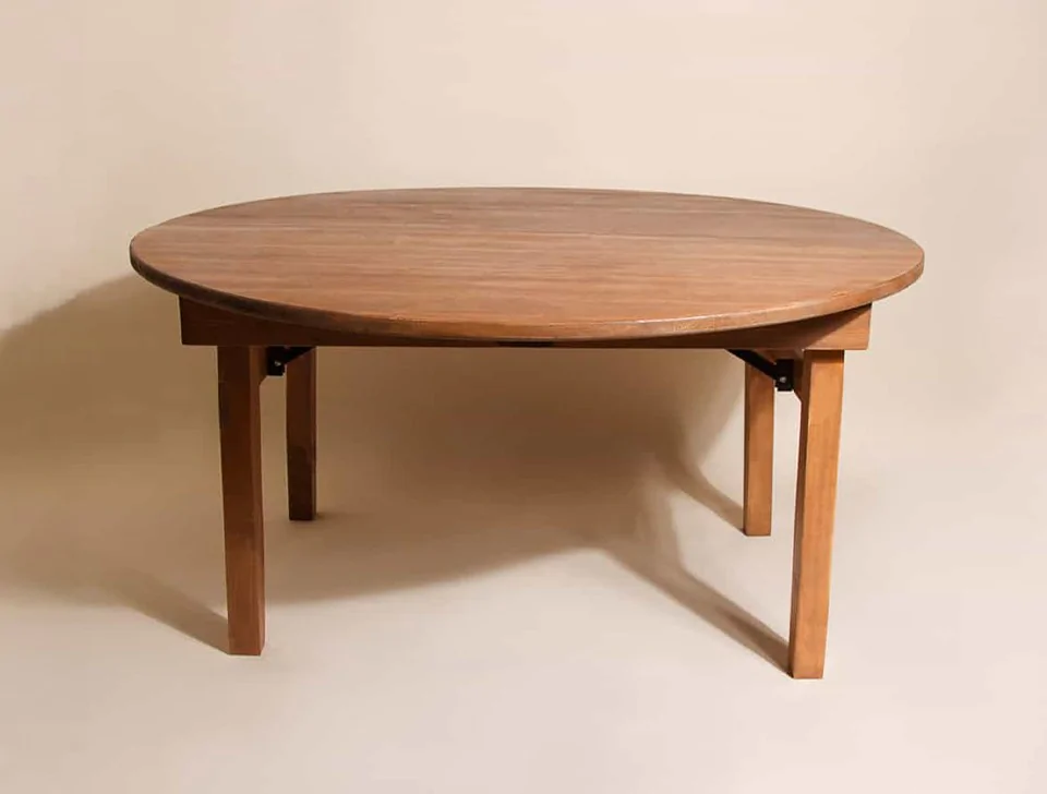 Premium Event Furniture For Hire - Rustic Round Tables