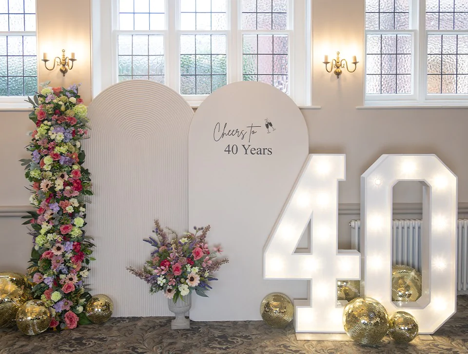 Christening Party Decor Hire - Sail Board Backdrop