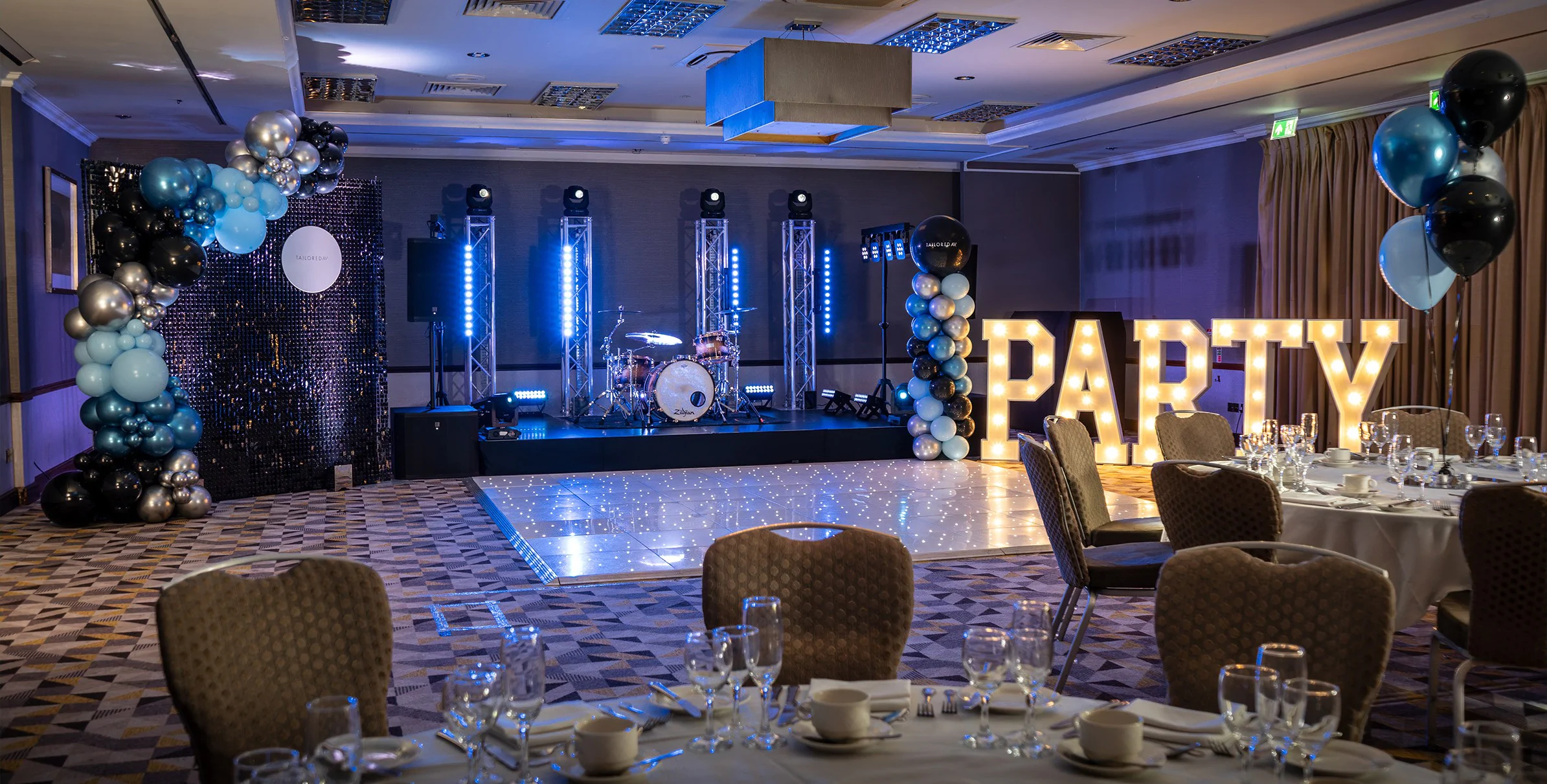 The Corporate Awards Decor Package for hire from Elizabeth James Events