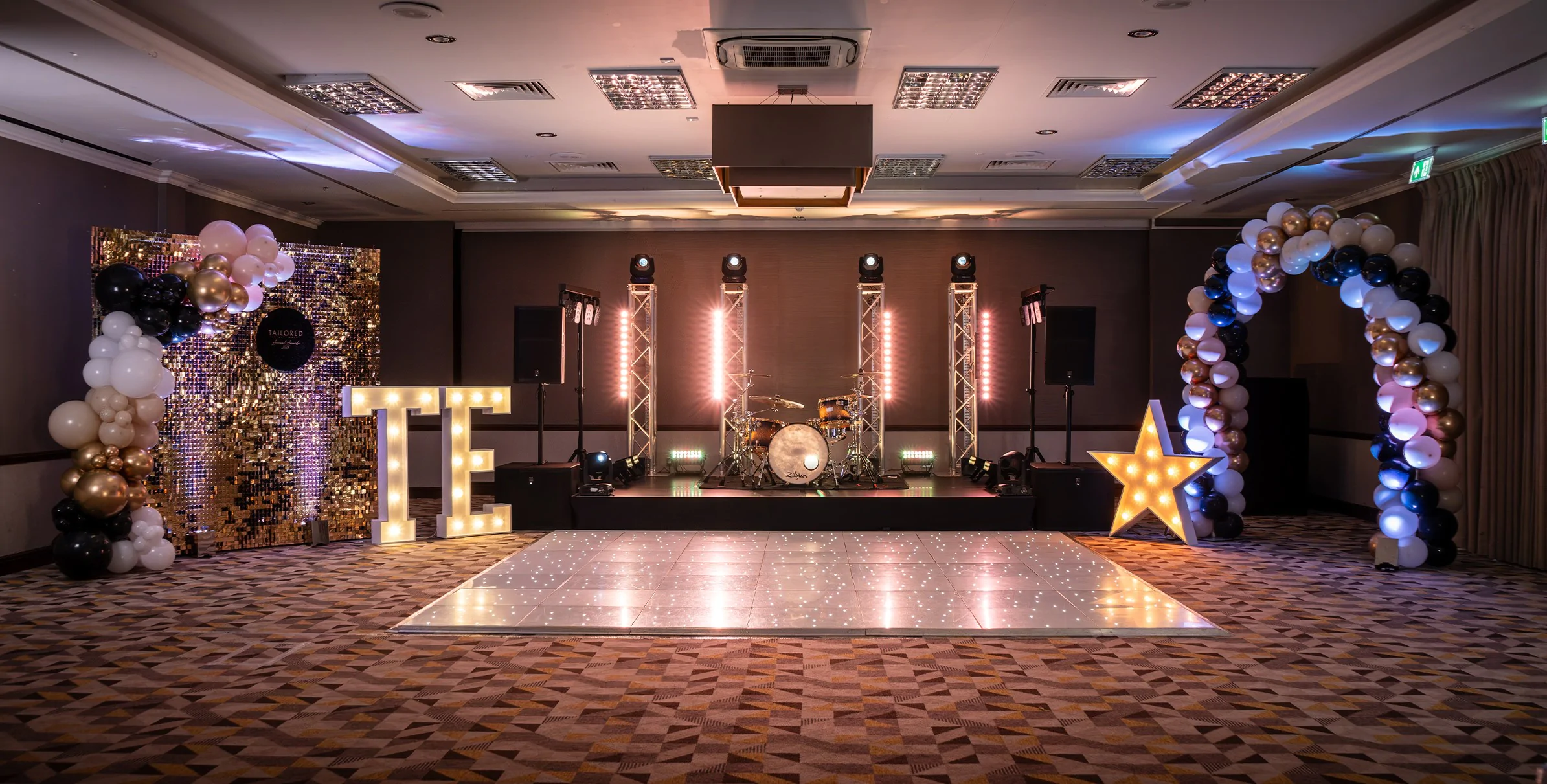 The Corporate Awards Decor Package for hire from Elizabeth James Events