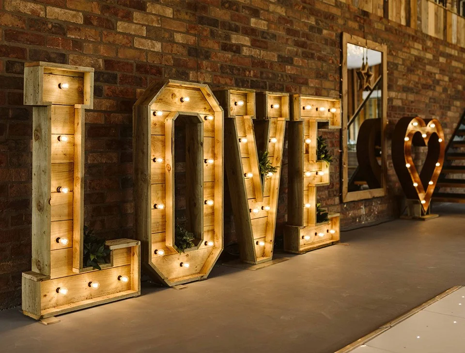 Hartley Wintney Wedding Decor, Styling & Prop Hire - The Rustic Barn Wedding Package