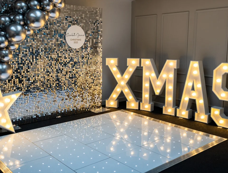 Decor Options For The Carriage Court - The Ultimate Christmas Party Decor Package