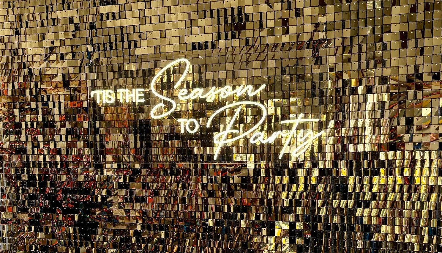 'tis The Season To Party' Neon Sign