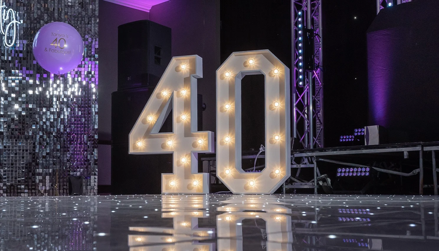 White Light-Up Numbers